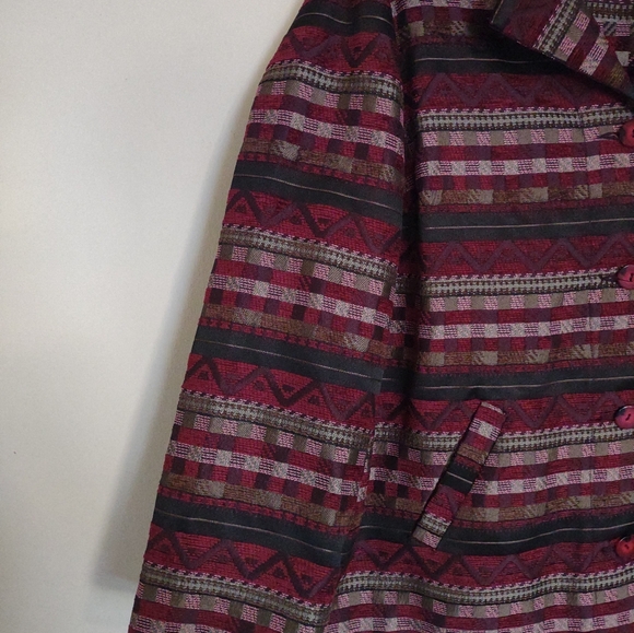 Sag Harbor Printed Blazer Jacket Size 16W - Picture 7 of 12